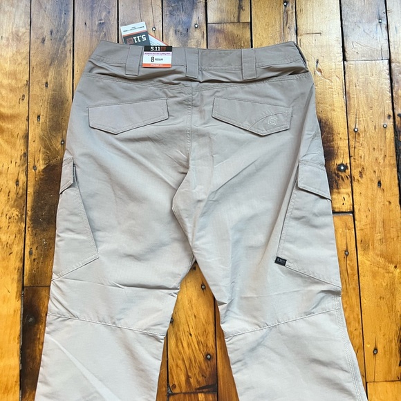 5.11 Tactical Womens 8 Fast-Tac Cargo EMS Utility Uniform Pants New Tags Tan - Picture 7 of 9